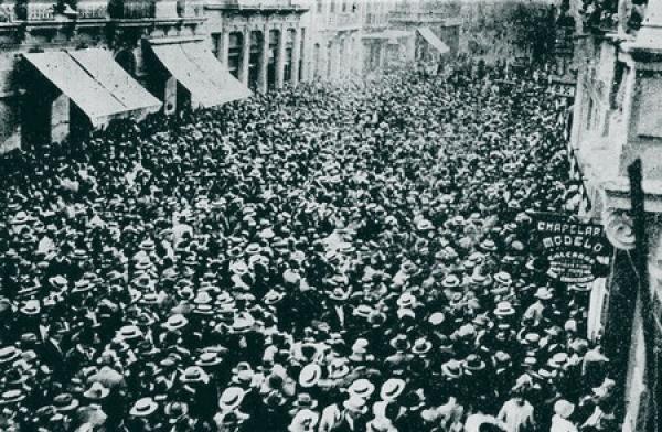 Rua XV de Novembro no ano de 1929